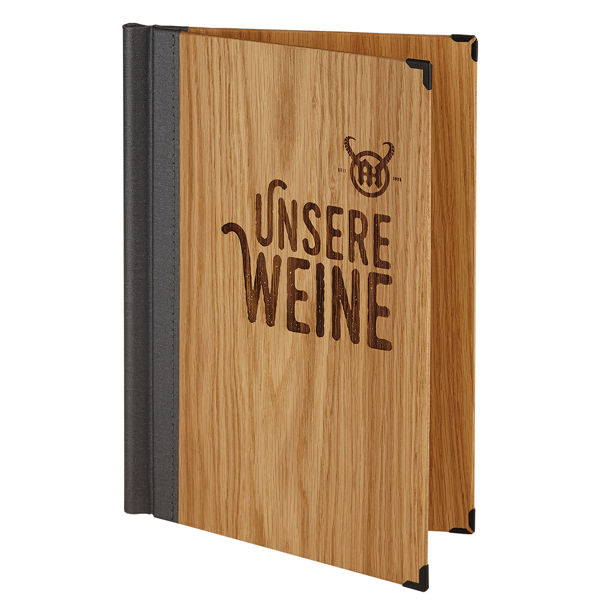 Speisekarte Hardcover Holz Gastrotopcard Speisekarten Hotelmappen