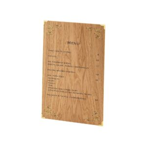 Timbermenu bedrucktes Menuboard aus Holz